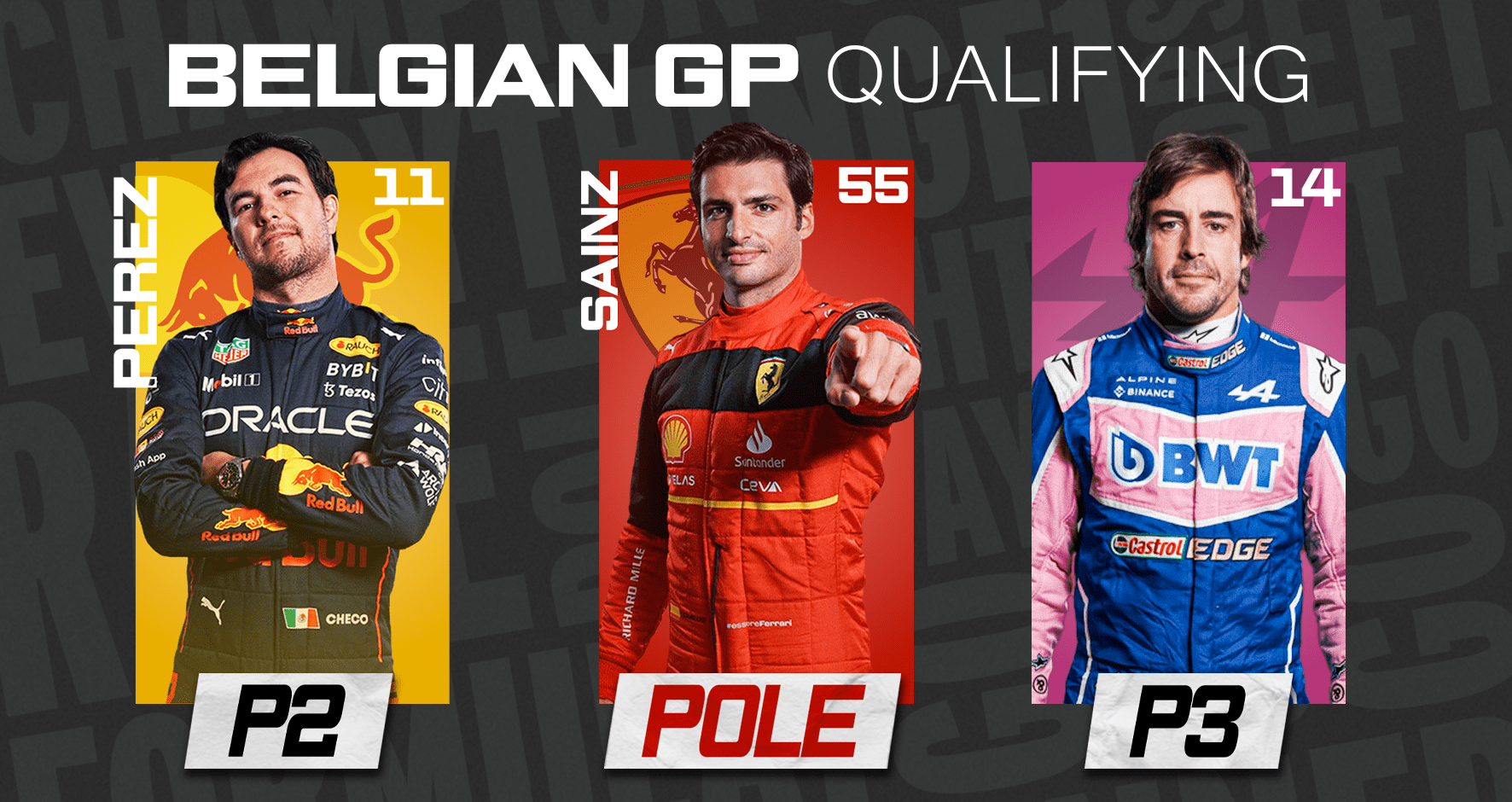 SAINZ GRABS POLE AFTER DELAYS AND PENALTIES AT SPA