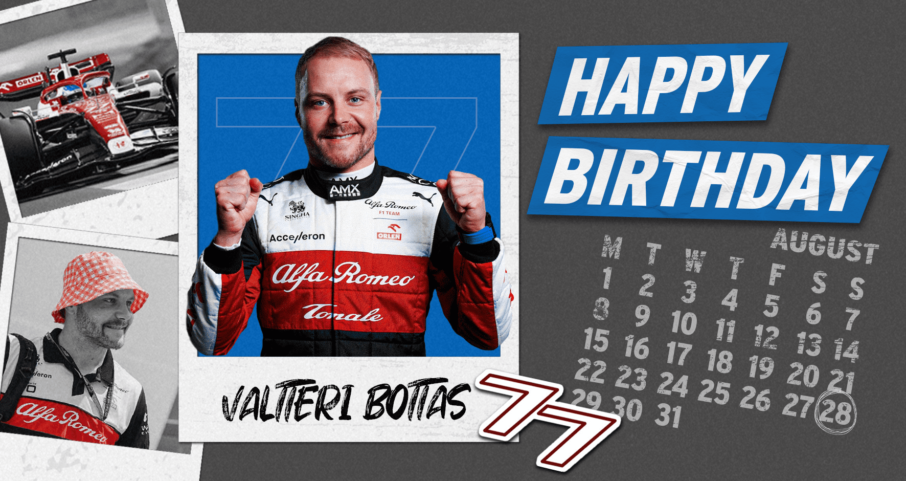 HAPPY BIRTHDAY VALTTERI BOTTAS