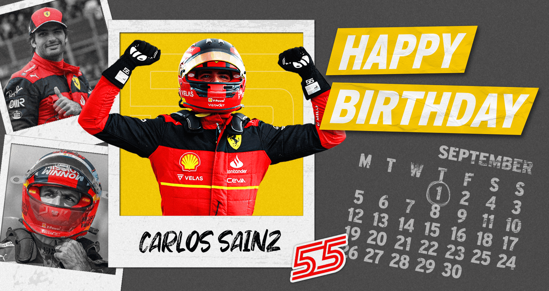 HAPPY BIRTHDAY CARLOS SAINZ