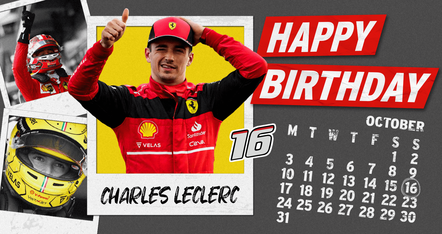 HAPPY BIRTHDAY CHARLES LECLERC
