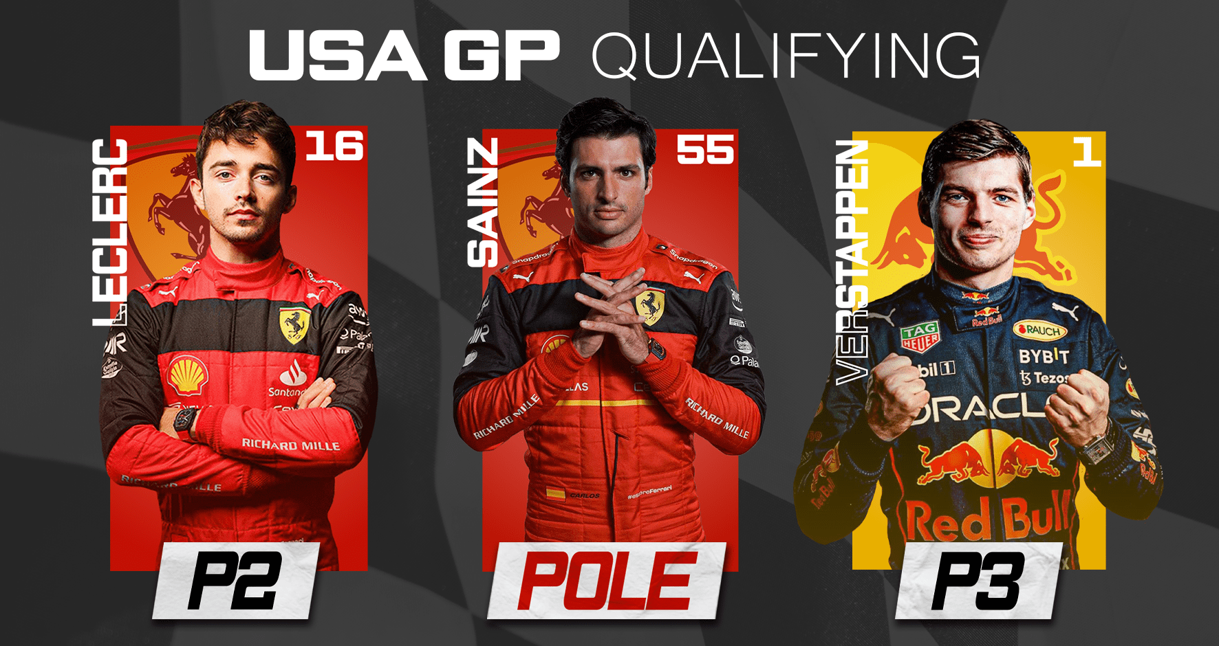 SAINZ THE LONE STAR IN TEXAS, TAKES POLE