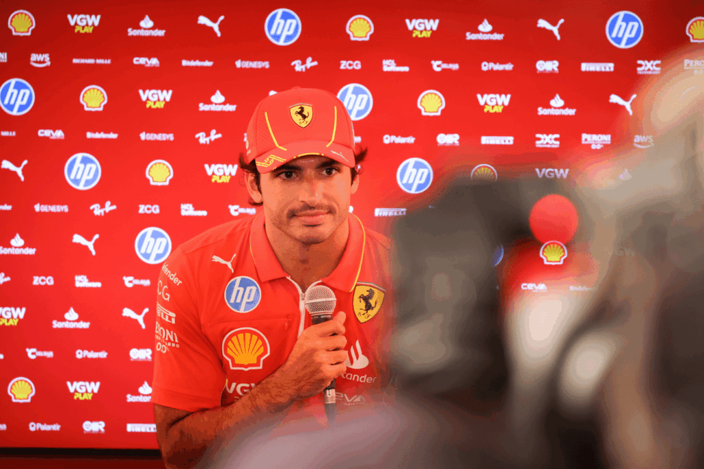 Carlos Sainz during the Formula 1 Monaco Grand Prix media day