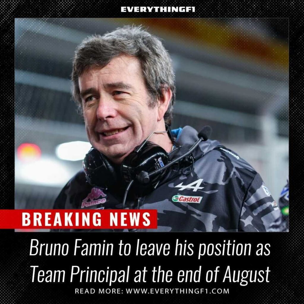 FP2 Belgium GP Bruno Famin is out of Alpine as Alpine change the Management again!