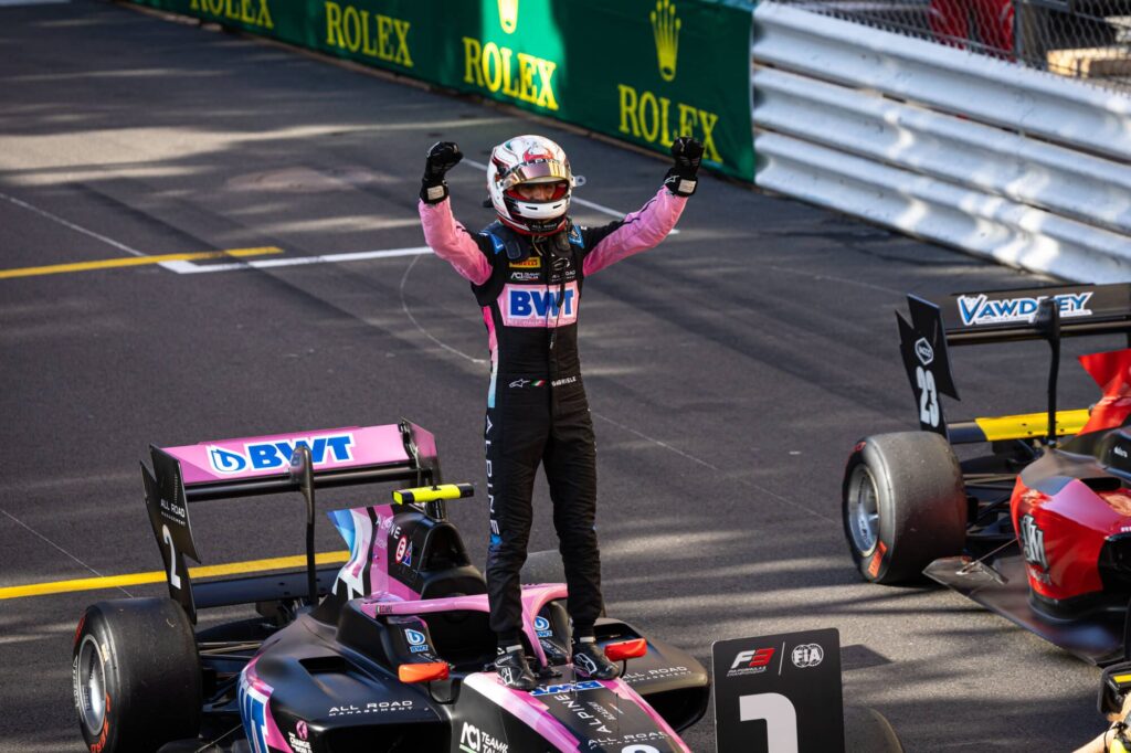 Gabriele Minì following his victory in Monte Carlo
