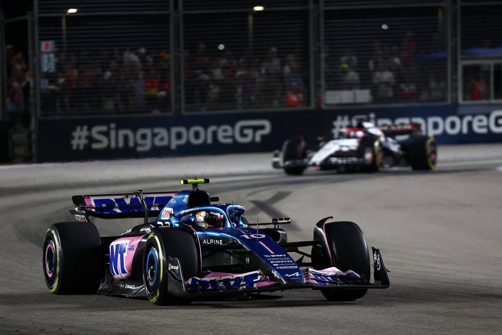 Pierre Gasly at the 2023 Singapore Grand Prix