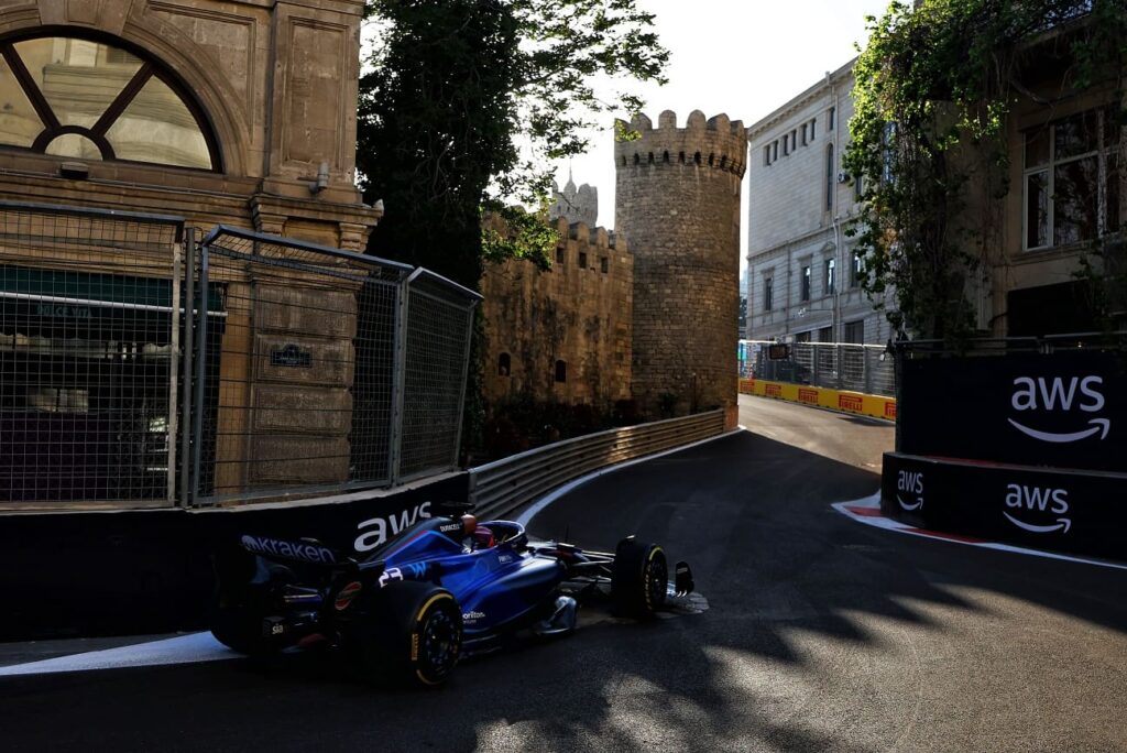 Alexander Albon (THA) Williams Racing FW45.
Formula 1 World Championship, Rd 4, Azerbaijan Grand Prix, Saturday 29th April 2023. Baku City Circuit, Azerbaijan.