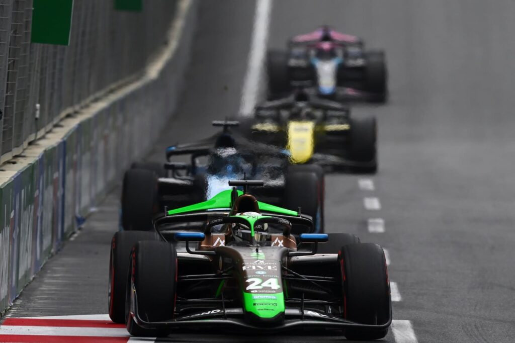 Joshua Dürksen during the 2024 Formula 2 season