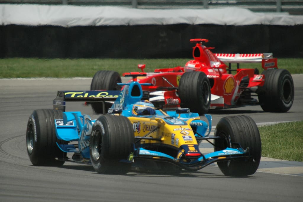 The 2006 season was a tight battle for the driver's crown, with defending champion Alonso taking on 7-time champion Schumacher