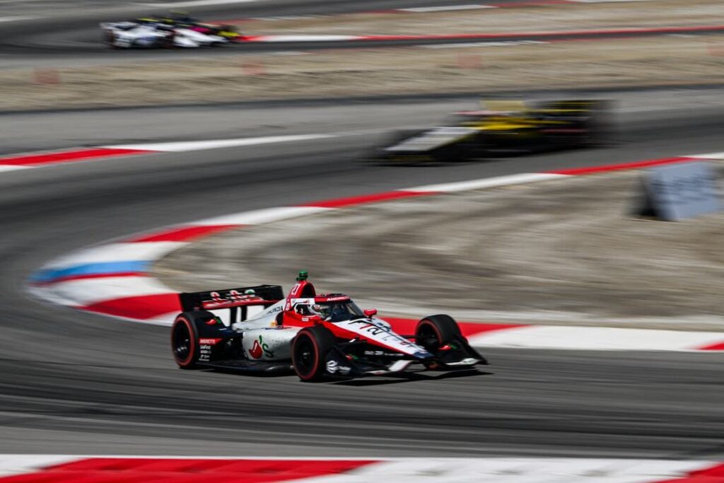 Kyle Kirkwood racing at Thermal Club.