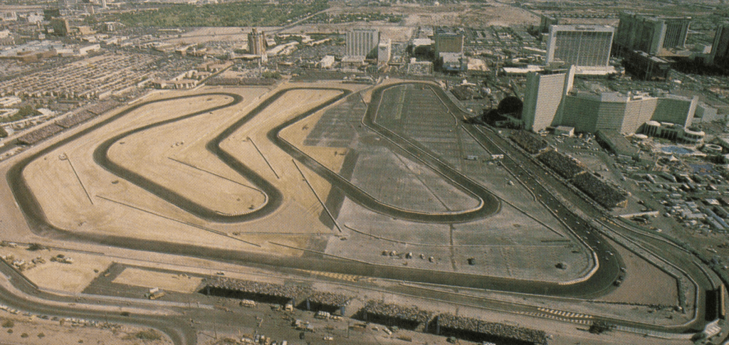 The Caesars Palace Grand Prix was held on a temporary circuit laid out in the car park of the Caesars Palace Hotel in 1981 and 1982.