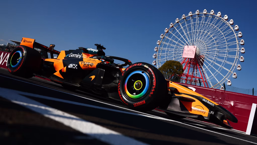 Oscar Piastri during FP2 at the 2026 Japanese GP